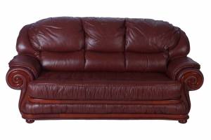 Кожаный диван Swirl трехместный, цвет 88#