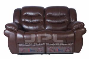 8001 Кожаный диван с механизмом-реклайнер двухместный