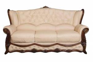 Кожаный диван Victoria трехместный, цвет 17# 