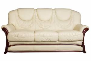 Кожаный диван Anna трехместный, цвет 22# 
