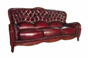 Кожаный диван Diana трехместный, цвет 10#