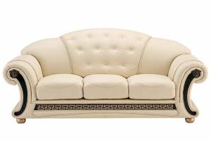 Кожаный диван Versace трехместный, цвет 17# 