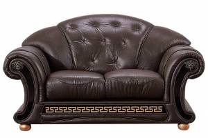 Кожаный диван Versace двухместный, цвет 37#