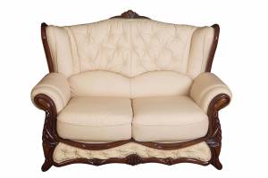 Кожаный диван Victoria двухместный (с механизмом), цвет 17#