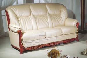 Кожаный диван В-167 трехместный