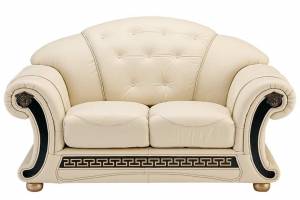 Кожаный диван Versace двухместный, цвет 17#
