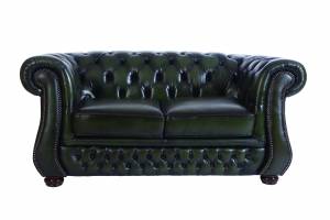 Кожаный диван Karen двухместный с механизмом, цвет 09#