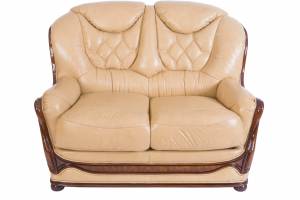 Кожаный диван Maria двухместный, цвет 86#