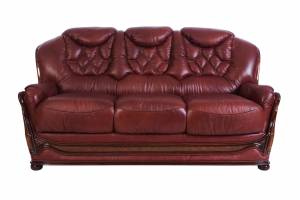 Кожаный диван Maria трехместный (с механизмом), цвет 88#