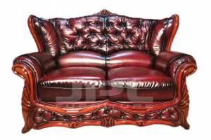 Кожаный диван Victoria двухместный (с механизмом), цвет 10#